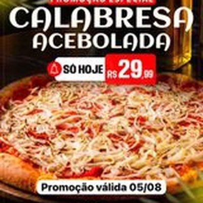Pizza de calabresa acebolada